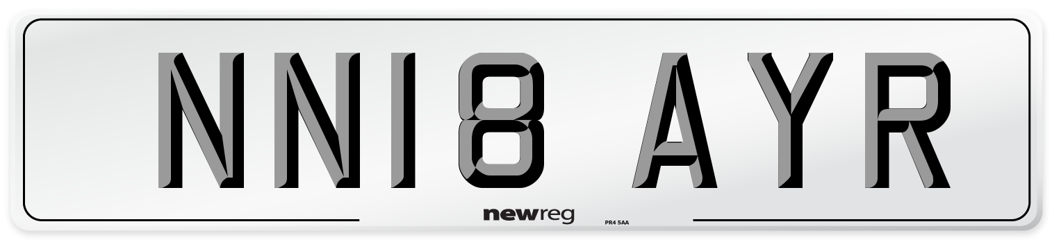 NN18 AYR Number Plate from New Reg